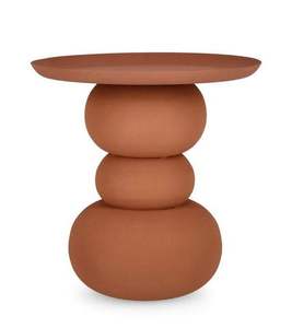 Table basse vintage avec base ronde en métal martelé, finition cuivre de haute qualité, pour la maison ou les hôtels, table basse décorative - Product Image 4