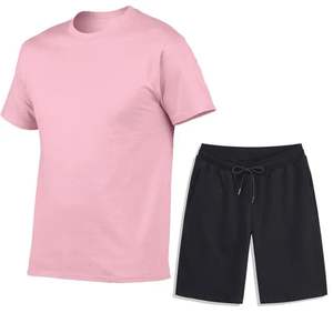 Camiseta de verano para hombre con pantalones cortos a juego, conjuntos de pantalones cortos de gimnasio para hombre, conjunto de camiseta y pantalones cortos para hombre, conjunto de verano de manga corta para la playa. - Product Image 4