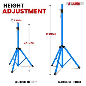 ท้องฟ้าสีฟ้าแบบปรับได้1PK Eco Sky Blu WOB ใช้งานหนัก PA DJ Studio จอมอนิเตอร์ Mount เข้ากันได้กับเสียงแทรก35มม. - Product Image 3