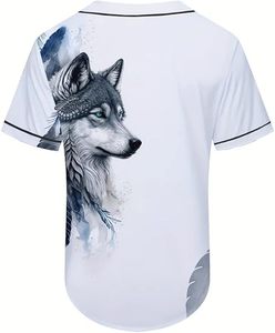 Maillot de baseball personnalisé respirant sublimé, entièrement boutonné, équipement d'équipe, chemise légère haute performance pour le softball - Product Image 6