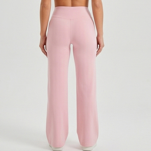 Wholesale High Waist Yoga <b>Leggings</b> Women's <b>Flare</b> Legs Street Style <b>Leggings</b> Ladies Gym Wear Slim Fit Yoga <b>Flare</b> Tights - Product Image 2