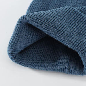 Ikhlas Sports Premium Unisex Solid Ribbed Knit Adjustable Beanie Soft Warm Winter Skull Cap Custom Logo Outdoor Casual Travel - Product Image 5