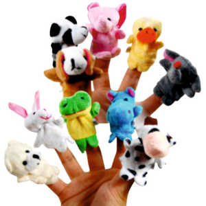 Juego de 10 marionetas de peluche LFP de 4 dedos, material de alta calidad para un uso duradero - Product Image 1