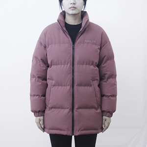 HAWK EYE Veste matelassée pour femme, fermeture éclair intégrale, col montant, manteau d'hiver à manches longues, épais et chaud, couleur unie - Product Image 5