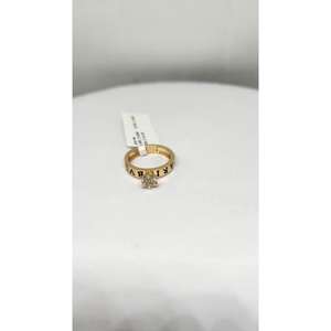 Designer JC 9K Gold <b>Women</b> Diamond <b>Ring</b> Natural 0.19ct HI Color SI Purity IGI Certified Rhodium Finish Luxury <b>Statement</b> Diamonds - Product Image 1