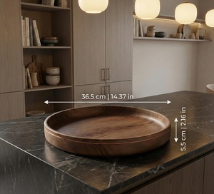 Cuenco de madera para servir, ideal para buffets, fiestas, eventos y catering. - Product Image 3