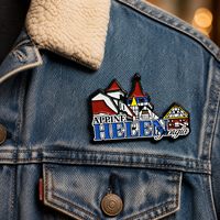 Badge de revers en métal émaillé personnalisé pour voyage |   Cadeau souvenir OEM au design de monument urbain |   Fournisseur en gros d'épingles pour l'exportation 2026