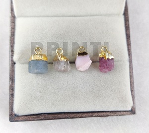 หินดิบประจำเดือนเกิดเฉพาะบุคคล,คริสตัลดิบมีเสน่ห์แบบกำหนดเองสร้อยคอหินดิบแบบเดี่ยว - Product Image 5