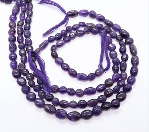 ลูกปัดอเมทิสต์แอฟริกันทรงหยดน้ำขนาด 6x8-7x9 มม. ลูกปัดอเมทิสต์ทรงหยดน้ำแบบไม่สม่ำเสมอ ขนาด 13 นิ้ว อเมทิสต์ธรรมชาติแบบเรียบ - Product Image 1