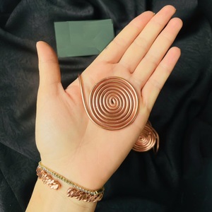 Modern Minimalist Copper Spiral Energy <b>Ornament</b> Solid Copper Energy Accessory for Daily Use Bracelet for Sale - Product Image 1