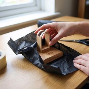 Support de montre en bois au design irrégulier personnalisé, support de table moderne, bois poli fait main, décoration d'intérieur par UO India - Product Image 6
