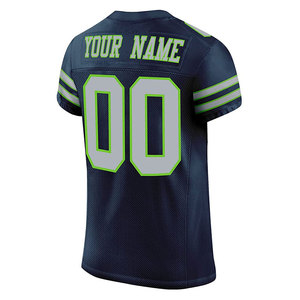 Men Custom American Football Jersey OEM Service Short Sleeve Breathable 100% Polyester Sportswear Men's American Football Jersey - Product Image 4