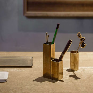 Portalápices de Latón Royal Crafts con Símbolo de Doctor, Organizador de Escritorio, Suministros de Papelería, Portalápices a Precios Económicos - Product Image 5