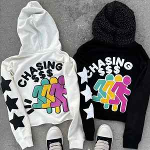 Ensemble de survêtement vintage unisexe en molleton avec impression numérique, comprenant un sweat à capuche et un pantalon de jogging, personnalisable avec logo, idéal pour l'entraînement hivernal - Product Image 2