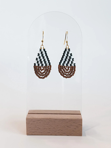 Pendientes de cuentas bordadas a mano de diseño Belladec, accesorios de moda de lujo, étnicos, tradicionales y modernos, regalo para mujer - Product Image 2