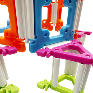 98 pièces de blocs de construction STEM, jouet mathématique rotatif, vente en gros OEM pour l'école et la maison - Product Image 4