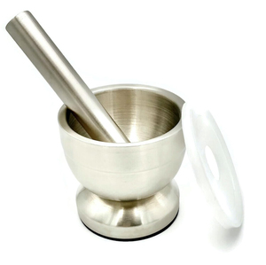 Juego de Mortero y Pilón de Latón Puro de Alta Calidad, Estilo Antiguo, para Moler Hierbas y Especias en la Cocina, Hecho a Mano, Herramienta Okhli Imam Dasta - Product Image 4