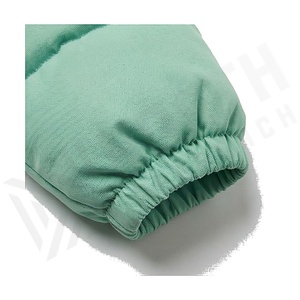 เสื้อแจ็คเก็ตพัฟเฟอร์สีเขียวมิ้นท์ แขนยาว คอตั้ง ปิดด้วยซิป เสื้อโค้ทสั้นสำหรับผู้หญิง หนา อุ่น เหมาะสำหรับฤดูหนาว - Product Image 6