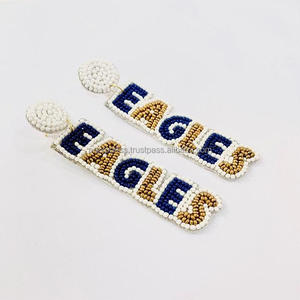 ต่างหูห้อยประดับลูกปัดหลากสีลายดอกไม้สไตล์โบฮีเมียนทำมือ ขนาดสั่งทำได้ ของขวัญสำหรับทุกเพศ คอลเลคชั่น - Product Image 2