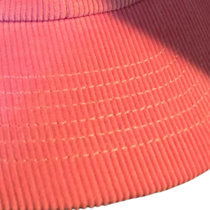 AKA Pink Corduroy Baseball <b>Cap</b> with Green Embroidered Ivy Leaf & Pearl Design Adjustable Sorority <b>Hat</b> Pink Color - Product Image 3