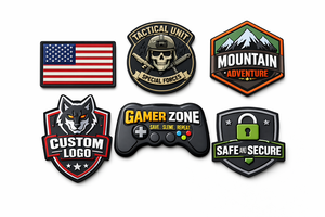 Parches de PVC Personalizados con Reverso de Velcro |   Parches de Goma con Logotipo 2D/3D |   Tamaño y Diseño Personalizados - Product Image 2