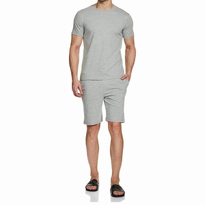 Lightweight Summer Breathable Streetwear High-quality T Shirt Short <b>Set</b> Customized Cotton Men Two Piece <b>Twin</b> <b>Set</b> Made Pakistan - Product Image 4