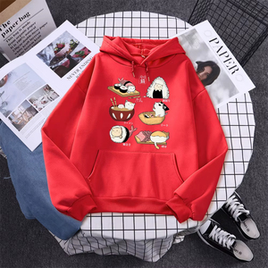 Sweat-shirt à capuche pour femme, qualité professionnelle, imprimé Sushi Cat's Day Harajuku, vêtements de mode pour femme, sweat-shirt en polaire pour l'automne - Product Image 6