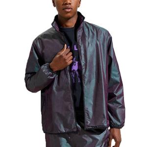 Customized Made Iridescent <b>Reflective</b> Latest Fashion Stylish Outdoor Waterproof Eco-Friendly Windproof Quilted High <b>Jackets</b> <b>Men</b> - Product Image 1