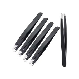 Pinzas para Cejas Inclinadas Antiestáticas ESD de Acero Inoxidable Duradero y Ecológico, Personalizadas en Negro, Rosa y Dorado, para Depilación de Cejas - Product Image 5