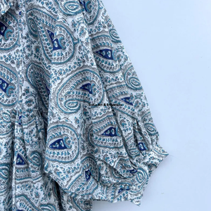 Beautiful floral Cotton Block Printed dress Dress For Casual wear Hand Block Printed Dress - Product Image 4