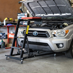 400lb Foldable Topside Creeper Adjustable Mechanic Creeper with Padded Deck for <b>Engine</b> Repair Truck SUV Garage Red GAPGAR035 - Product Image 1