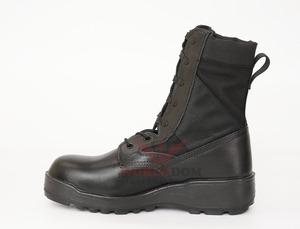 Botas Tácticas Ligeras de Cuero con Cordones para Hombre, Actividades al Aire Libre, Equipo de Seguridad Impermeable, Primavera, Montaña Negra, Camping - Product Image 3