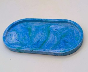 ถาดเรซิ่นเพ้นท์ลายดอกไม้สำหรับเสิร์ฟตกแต่ง - Product Image 4