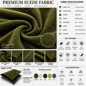 Chaqueta de Motociclista de Gamuza Verde Oliva para Hombre Prime Power con Flecos, Cuello Alto, Cierre de Cremallera, Estilo Casual, Corte Regular, Personalizable - Product Image 5
