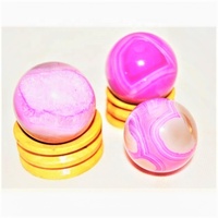 Esferas de bola de ágata de Calcedonia Rosa hechas a mano, Feng Shui Reiki, minerales de Jade decorativos, venta al por mayor, mascota artesanal de cristal