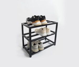 Smart Shoe <b>Rack</b> Three Tier Compact Organizer High Load Capacity Stable Frame Space Efficient Design Modern Storage Solution - Product Image 1