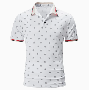 Men's Horizontal Striped Polo <b>T</b> <b>Shirt</b> Short Sleeve Classic <b>Collar</b> Casual Smart Fit Comfortable Everyday Wear <b>Shirt</b> - Product Image 2