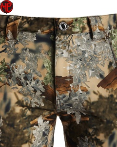 Pantalon de chasse unisexe camouflage imprimé numérique, respirant, en polyester, pour activités de plein air en automne - Product Image 3