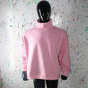Sudadera con capucha rosa bebé, 100% algodón, estilo vintage, estilo urbano, con apliques bordados y cremallera, de Pakistán. - Product Image 5