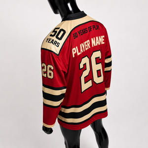 Maillot de hockey sur glace personnalisé pour adulte, en polyester, sublimation, tenue d'équipe, impression nom et numéro - Product Image 5