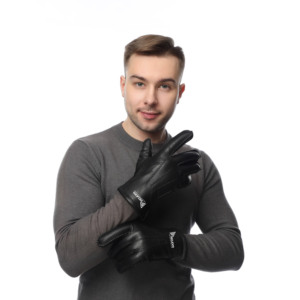 Guantes de invierno para hombre, guantes de cuero a la moda, gran oferta, alta calidad y cómodos - Product Image 3