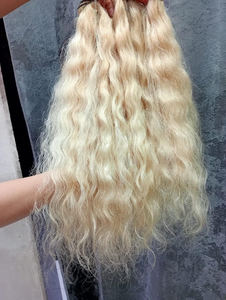 Extensiones de Cabello Rizado Rubio Indio Remy, Doble Trama a Máquina, 100g, Hairroot India HRI-07-Curly Indian Weave - Product Image 6