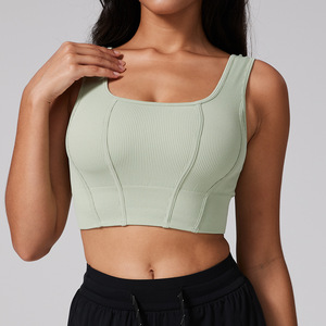 สปอร์ตบราสำหรับวิ่ง โยคะ ฟิตเนส กันกระแทก เซ็กซี่ สายคล้องคอ เสื้อออกกำลังกาย เสื้อกล้ามกีฬากลางแจ้ง แห้งเร็ว ระบายอากาศได้ดี - Product Image 6