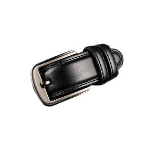 Ceinture en cuir de vachette personnalisée avec boucle ardillon imprimée par transfert thermique pour hommes et garçons, marron et noir, style affaires et décontracté, détection par aiguille OEM - Product Image 2