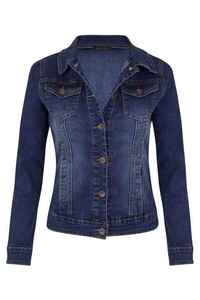Women Short Denim Jacket Long Sleeve Casual Fashion Retro Streetwear Outerwear Breathable Fleece Plus Size S XXXL Washed <b>Zipper</b> - Product Image 6