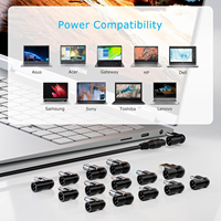 Adaptateur d'alimentation universel pour ordinateur portable 65W 15V-20V AC-DC pour HP Dell Acer Asus Lenovo Toshiba Samsung Sony