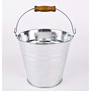 Seau en métal galvanisé de haute qualité en gros avec poignée, petit seau rond, mini-seau polyvalent en acier pour la décoration de jardin - Product Image 2