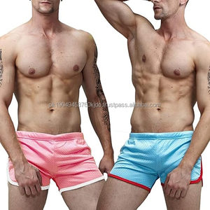 Mens Mesh Shorts 3 Inch Running Gym Athletic Workout Bodybuilding <b>Booty</b> Track Shorts Vintage Fitted Short - Product Image 1