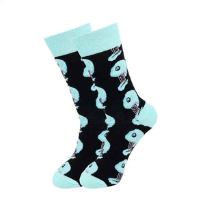 Calcetines de Algodón Coloridos y Atrevidos, Diseño Moderno, Transpirables y Elegantes para Ropa Urbana, Casual y Diaria, para Invierno, de Caña Alta - Product Image 4