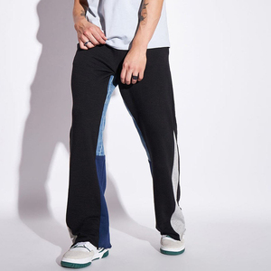 Pantalones Deportivos de Hombre con Bloques de Color, Cintura Elástica con Cordón, Diseño Casual con Paneles, Transpirables, para Primavera - Product Image 5